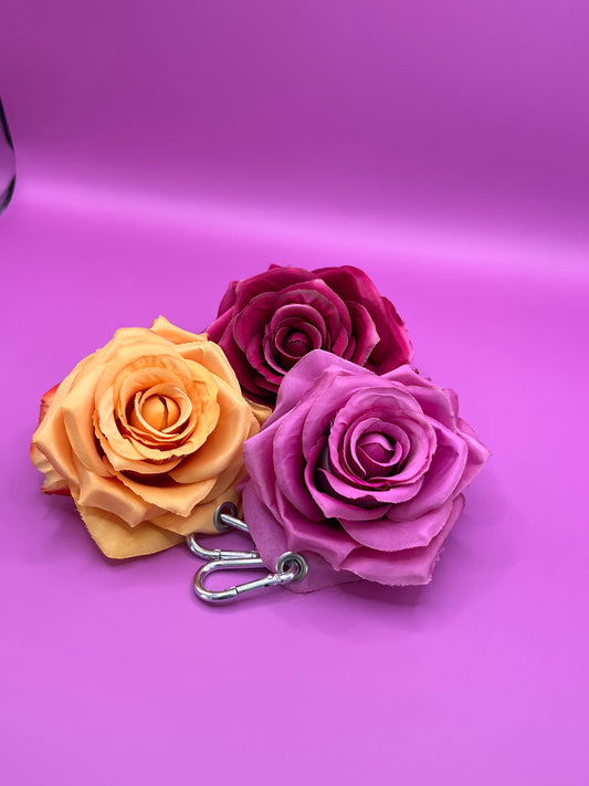 Plain Rose Keychain