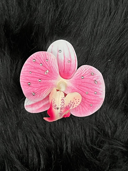 Pink Pierced Orchid Hairclip