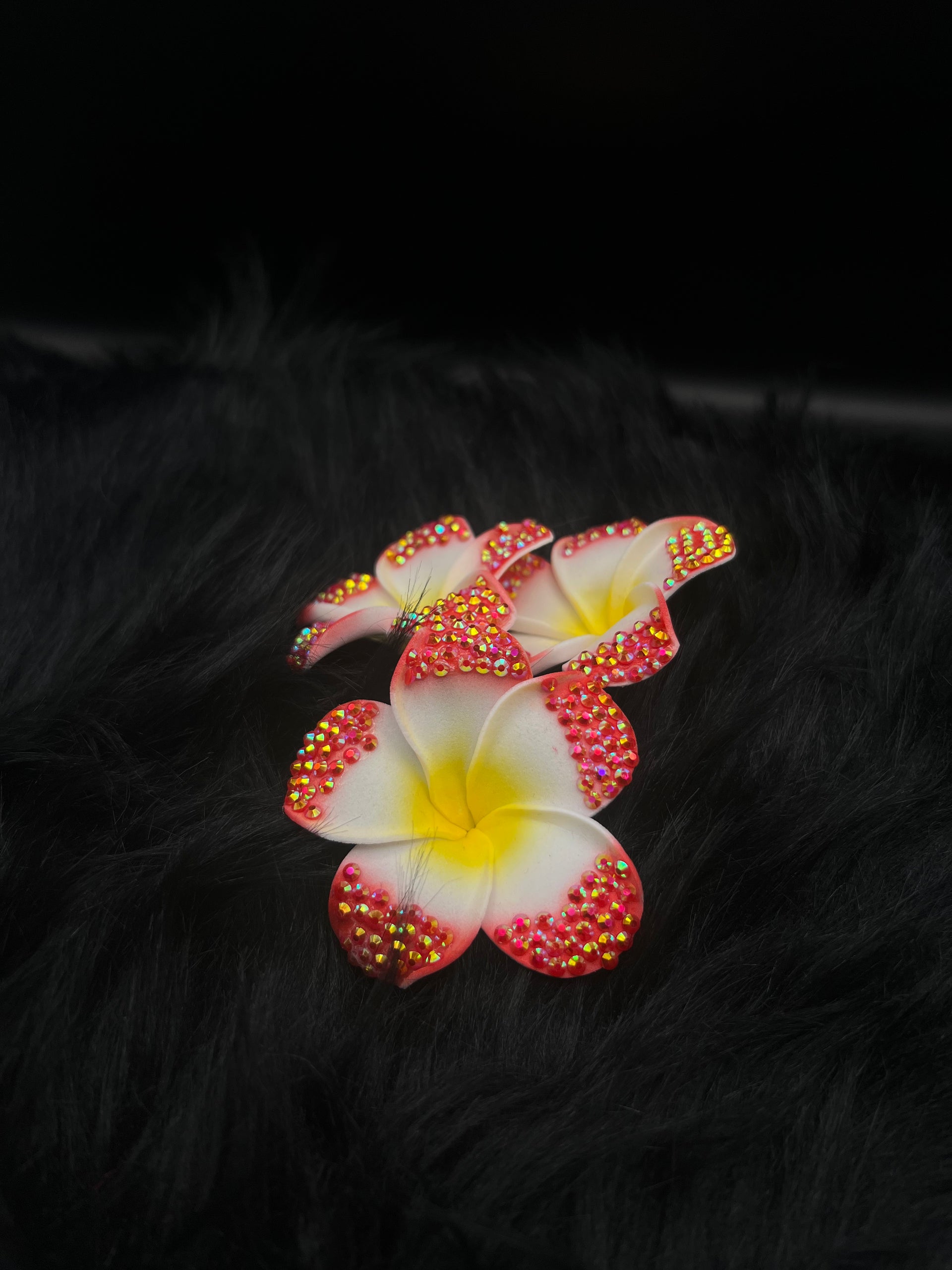 Blue Pierced Orchid Keychain with Gold Hardware – Kamira