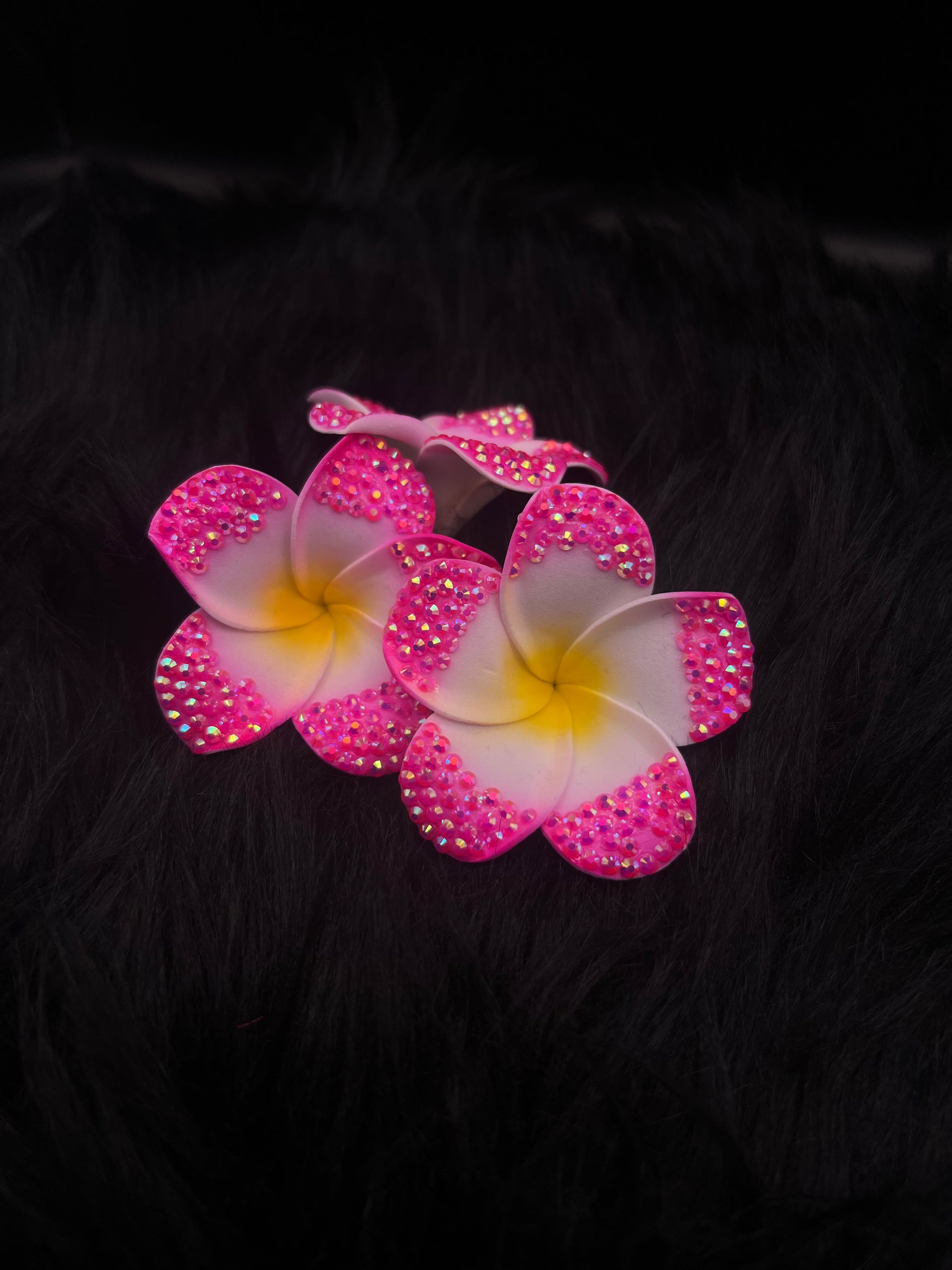 Blue Pierced Orchid Keychain with Gold Hardware – Kamira